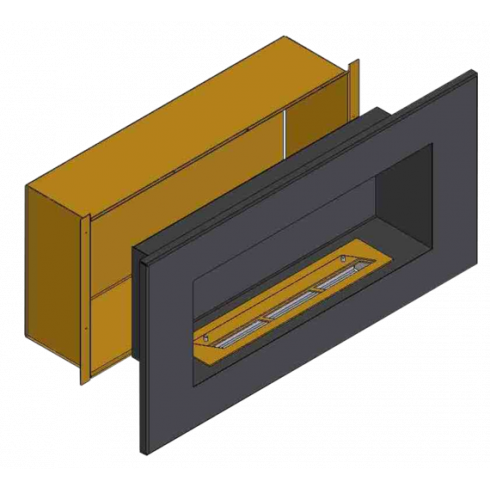 Теплоизоляционный корпус для встраивания в мебель для очага