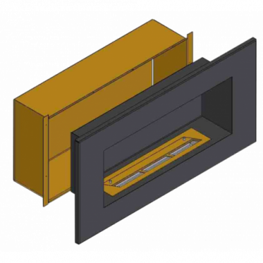 Теплоизоляционный корпус для встраивания в мебель для очага